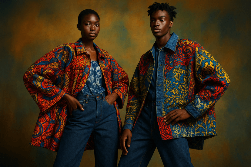 Nigerian Oversized Fashion: Bold Ankara Meets Denim